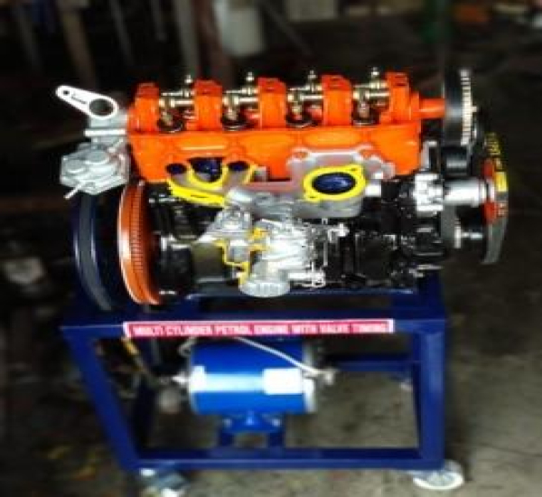 RLAIC-002 Multi Cylinder Petrol Engine Cut Section Working Model
